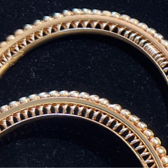 Gold Bangles x 2 - Picture 3 of 7